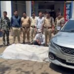 अवैध शराब के खिलाफ कोतवाली पुलिस की बड़ी कार्रवाई, 101 लीटर अंग्रेजी शराब एवं बलेनो कार जब्त, एक आरोपी गिरफ्तार