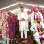संदीपनी विद्यालय प्रांगण में संपन्न हुआ सामूहिक विवाह समारोह कार्यक्रम में 166 वर वधु परिणय सूत्र से बंधे